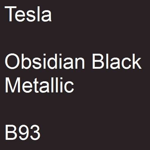 Tesla, Obsidian Black Metallic, B93.